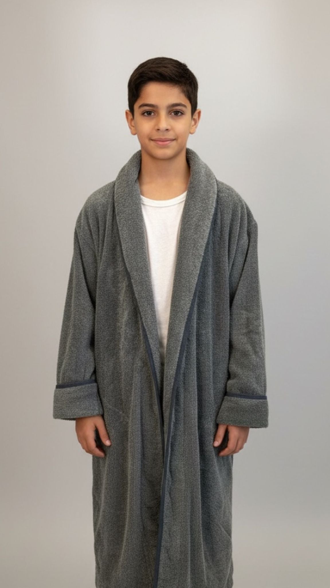 Kids Bathrobe With Pipping
