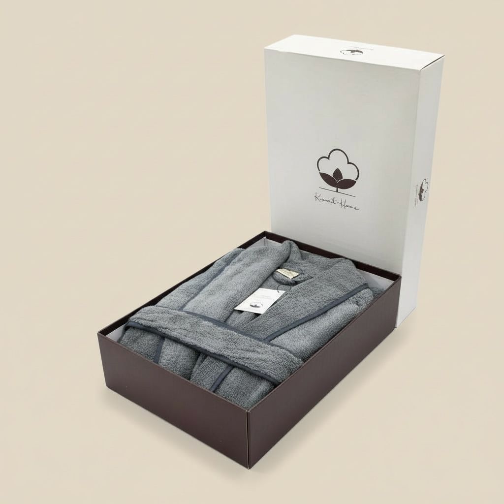 Kids Bathrobe With Pipping