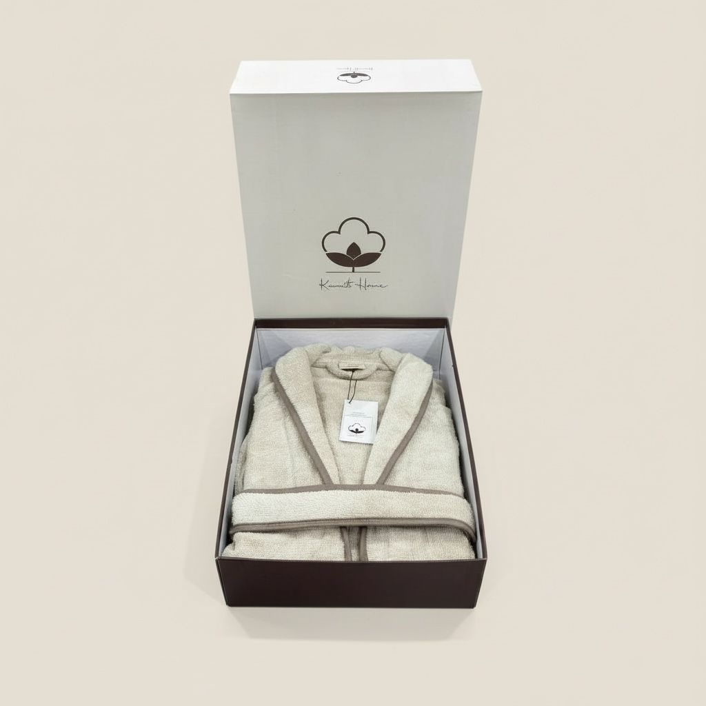 Kids Bathrobe With Pipping