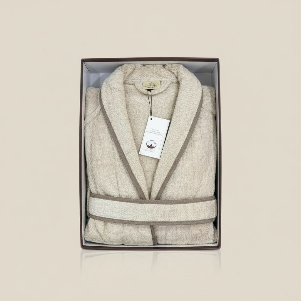 Kids Bathrobe With Pipping