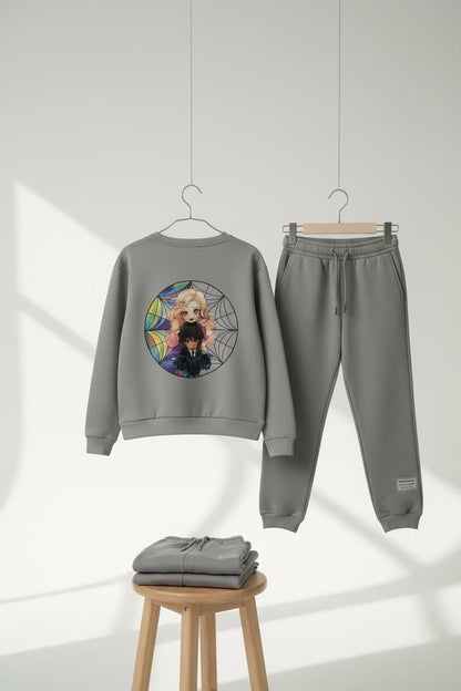 Printed Sweater Round Neck