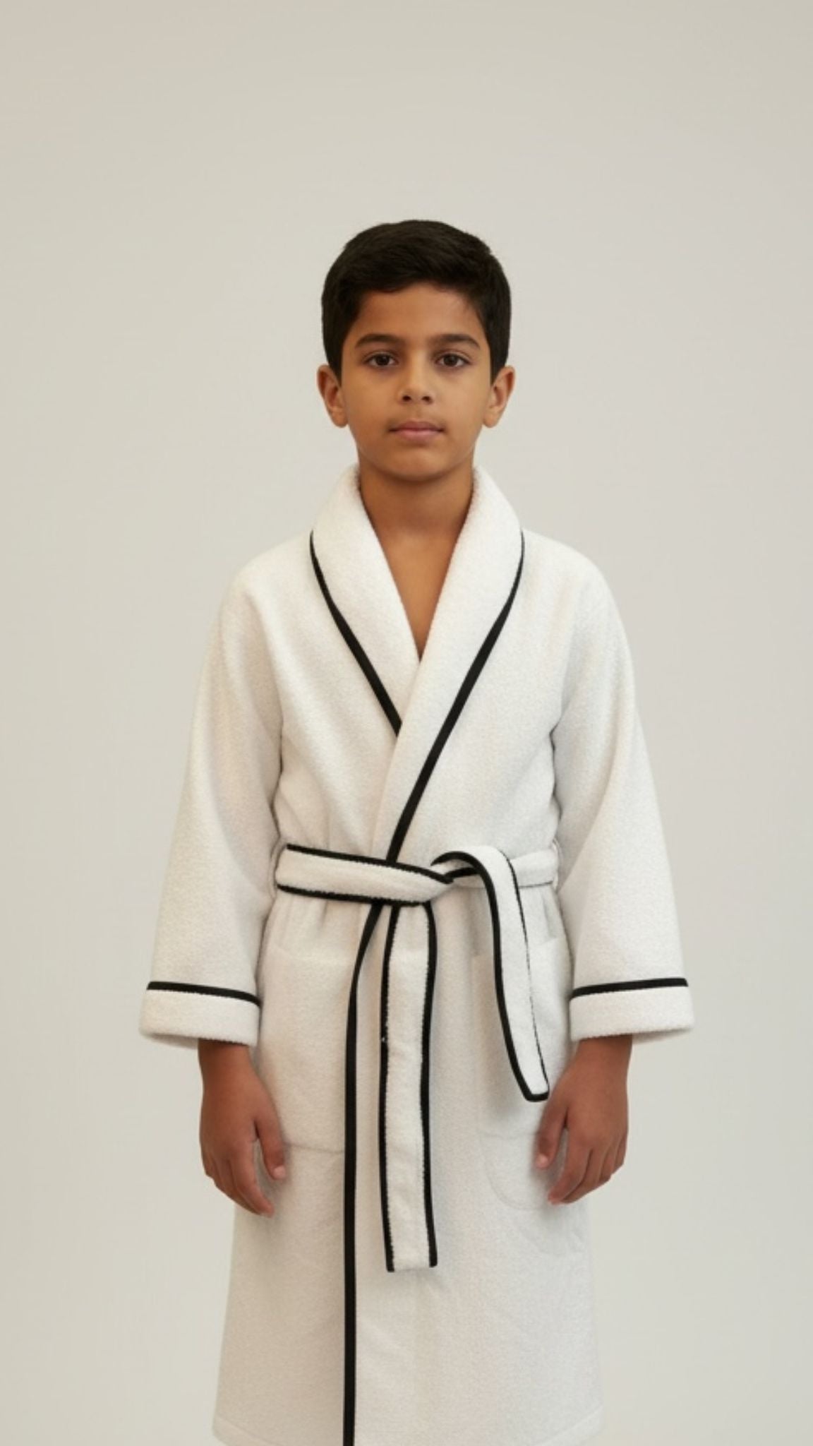 Kids Bathrobe With Pipping